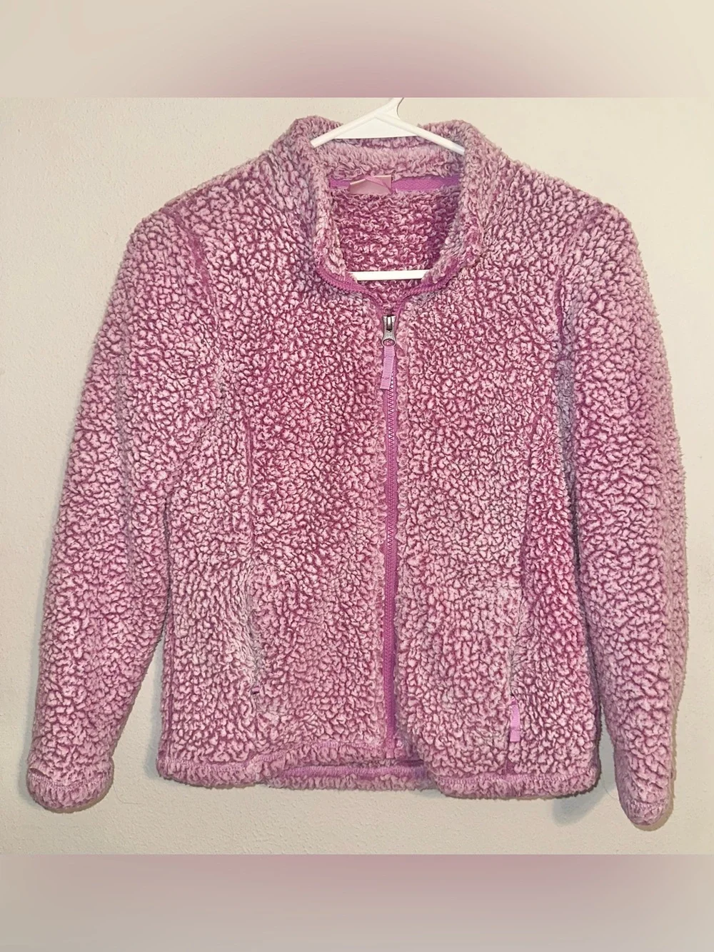 32 HEAT Pink Zipper Sweater